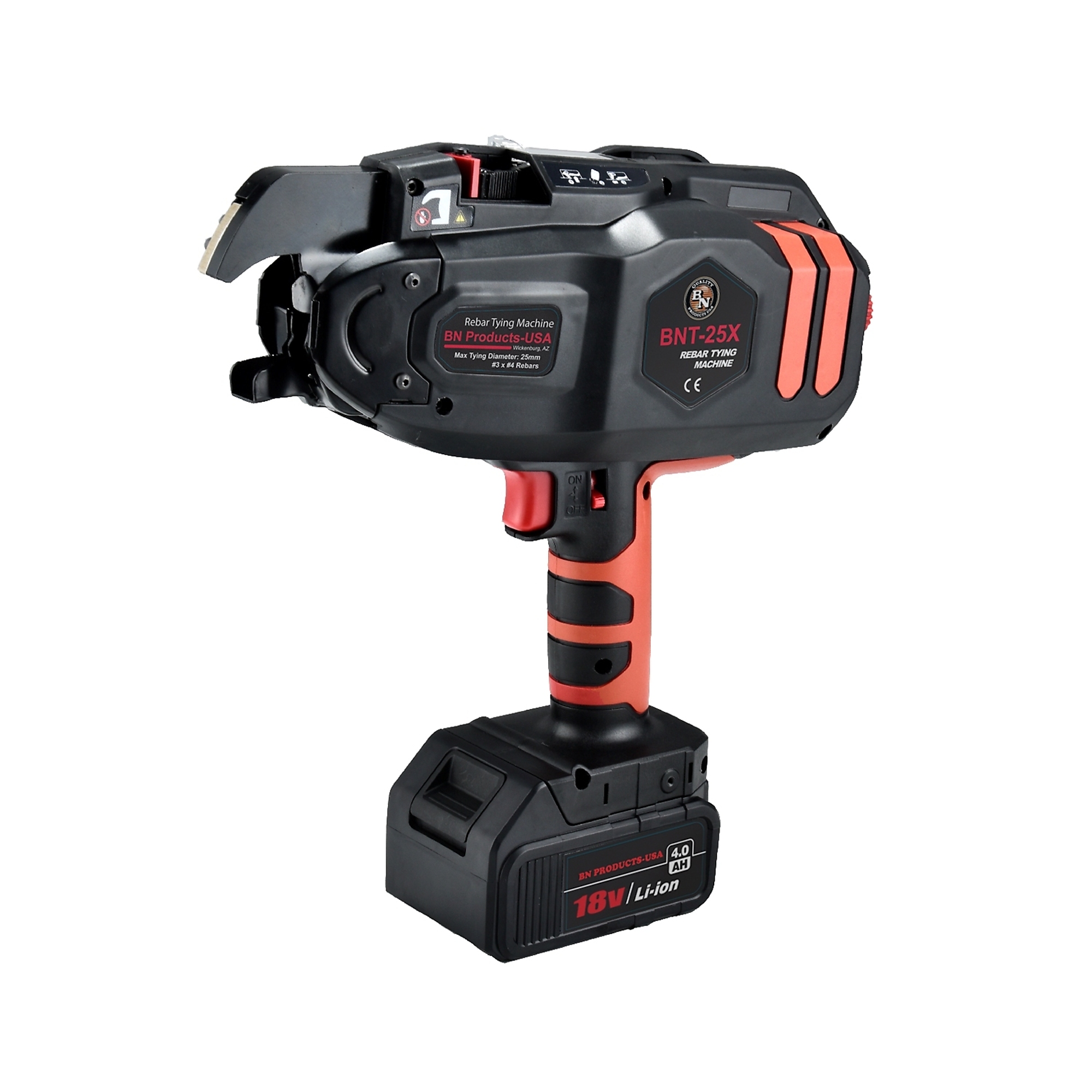 BN Products 18 Volt Cordless Automatic Rebar Tying Tool, 1/2in. Capacity, 2 Batteries, Model# BNT-25X
